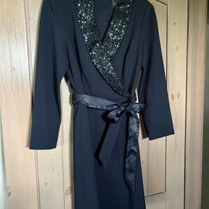 Adrianna Papell Navy Blue Dress